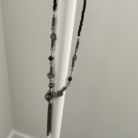 Black beaded necklace - Picture 1 of 2